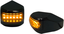 Load image into Gallery viewer, Alloy Art LED Driving/Turn Signal Light - Black - Smoke Lens MRL-4B - Main Product View