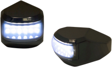 Load image into Gallery viewer, Alloy Art LED Driving/Turn Signal Light - Black - Smoke Lens MRL-4B - Side View