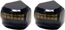 Load image into Gallery viewer, Alloy Art LED Driving/Turn Signal Light - Black - Smoke Lens MRL-4B - Back View
