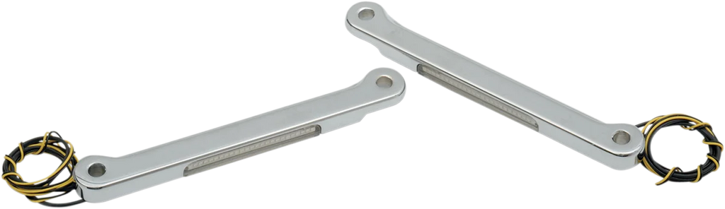 Alloy Art LED Front Signal Light - FLHR - Chrome/Clear RKFS-1 - Main Product View