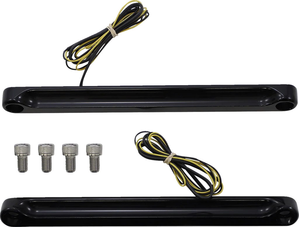 Alloy Art LED Front Signal Light - FLSTC - Black/Smoke FDH-2 - Main Product View