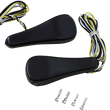 Load image into Gallery viewer, Alloy Art LED Front Turn Signals - Smooth - Black RGFS1-2 - Main Product View