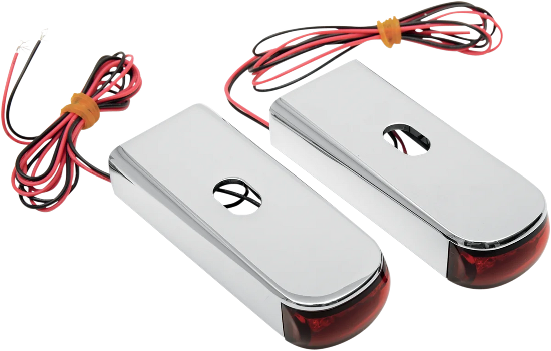 Alloy Art LED Strut Light - Red/Red '06-'17 FXD DSL8-3 - Side View