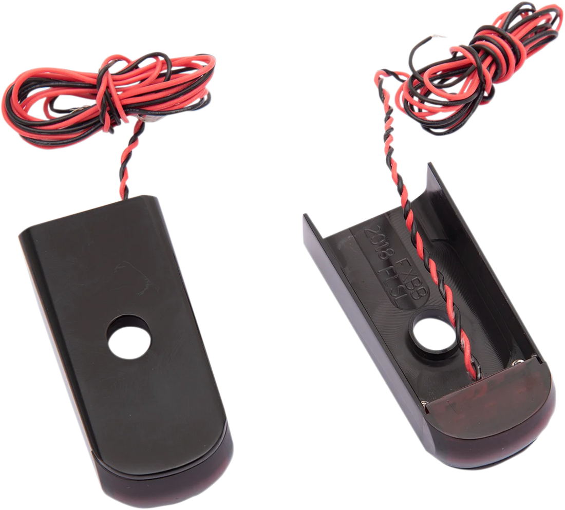 Alloy Art LED Strut Light - Red/Red Black 18ST SSL-SB-3B - Side View