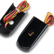 Load image into Gallery viewer, Alloy Art LED Strut Light - Smoke/Red Black FXLR SSL-LG-2B - Side View