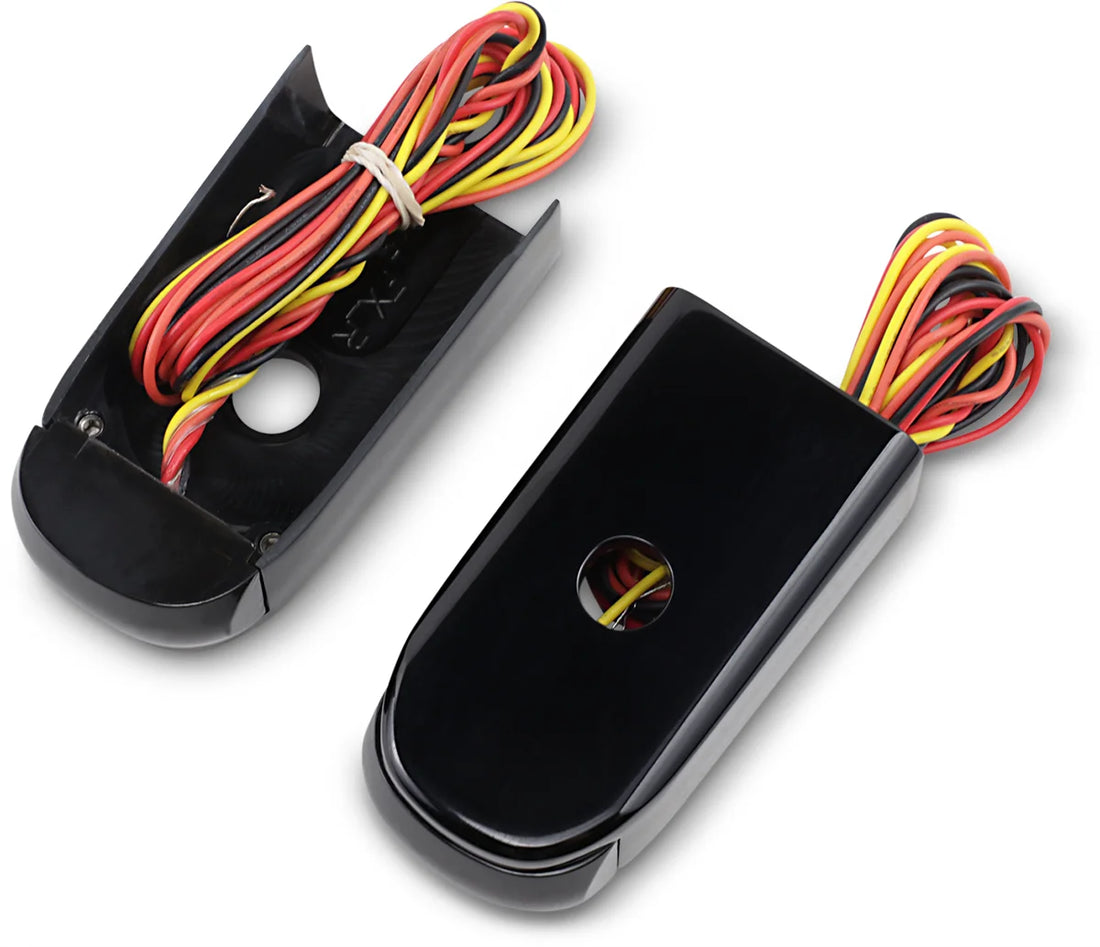 Alloy Art LED Strut Light - Smoke/Red Black FXLR SSL-LG-2B - Side View