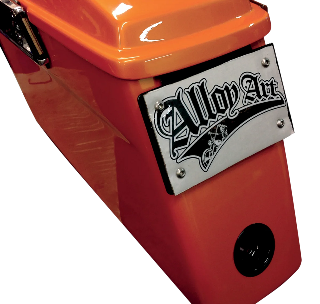 Alloy Art License Plate Mount - Black LD-1 - Back View