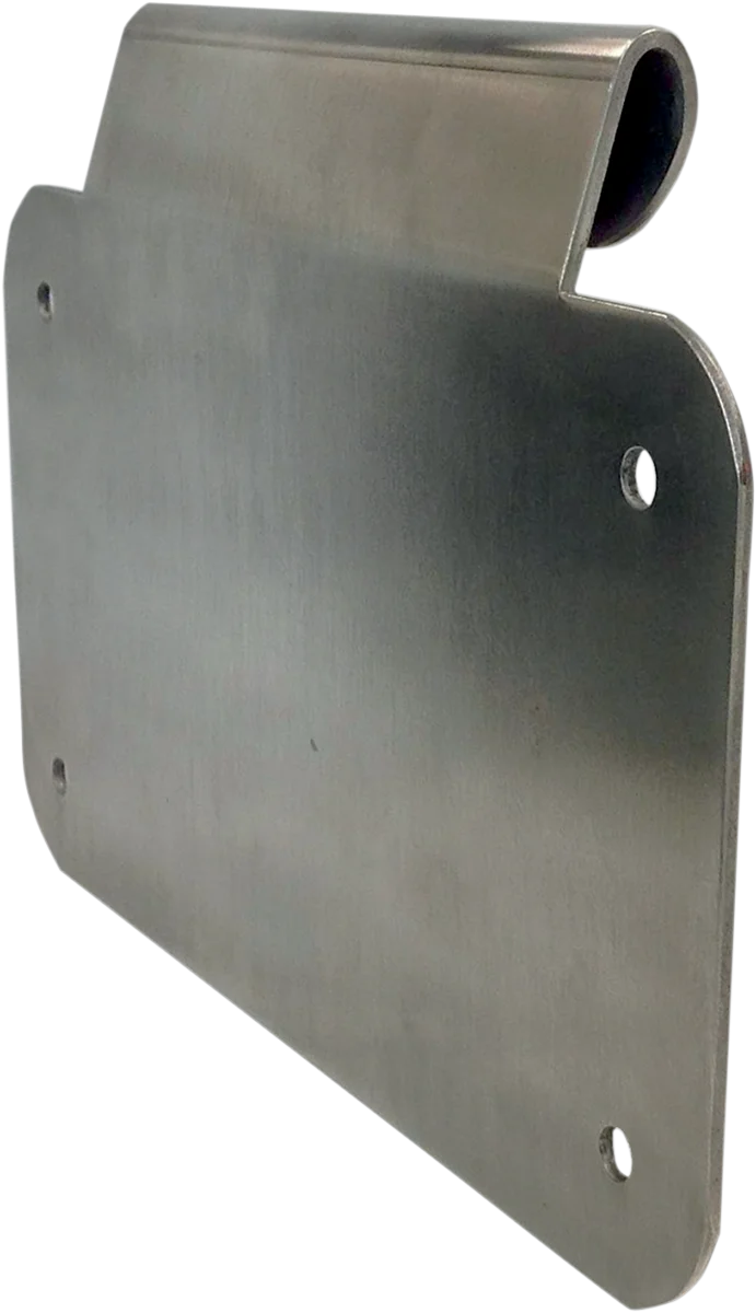 Alloy Art License Plate Mount - Burnished Aluminum LD-2 - Side View