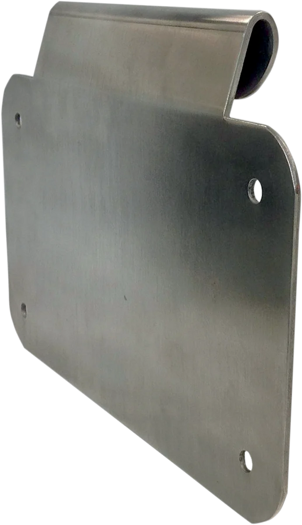 Alloy Art License Plate Mount - Burnished Aluminum LD-2 - Side View