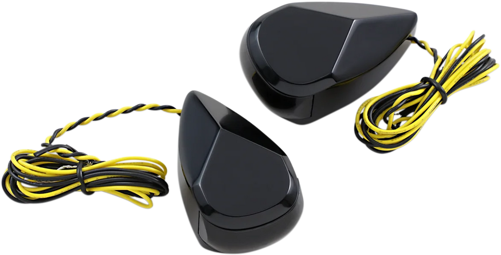 Alloy Art Turn Signal - Black - Smoke/Amber MRL-1B - Main Product View