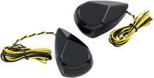 Load image into Gallery viewer, Alloy Art Turn Signal - Black - Smoke/Amber MRL-1B - Main Product View