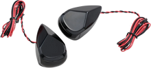 Load image into Gallery viewer, Alloy Art Turn Signal - Black - Smoke/Red MRL-2B - Main Product View