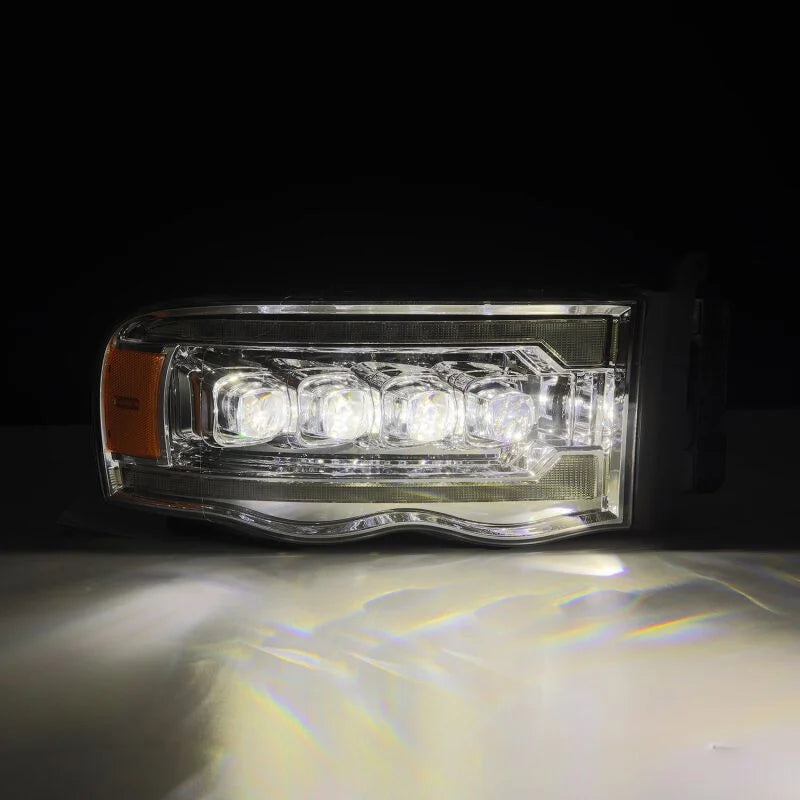 AlphaRex 02-05 Dodge Ram 1500 NOVA LED Proj Headlights Plank Style Chrome w/Activ Light/Seq Signal - Additional View 5