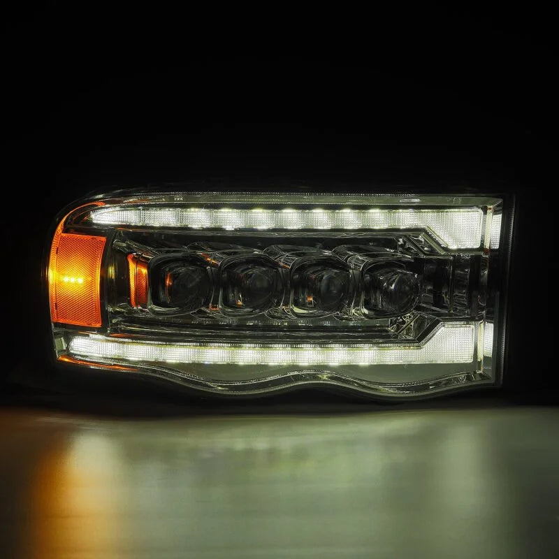 AlphaRex 02-05 Dodge Ram 1500 NOVA LED Proj Headlights Plank Style Chrome w/Activ Light/Seq Signal - Additional View 6