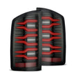 Load image into Gallery viewer, AlphaRex 02-06 Dodge Ram1500 + 03-06 Dodge Ram2500/3500 Luxx-Series LED Tail Lights (Pair) Black/Red - Main Product View
