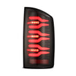 Load image into Gallery viewer, AlphaRex 02-06 Dodge Ram1500/03-06 Dodge Ram 2500/3500 Truck LUXX-Series LED Tail Lights Alpha-Black - Back View