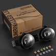 Load image into Gallery viewer, AlphaRex 02-08 Dodge Ram 1500/03-09 Ram 2500/3500 DoubleTap Dual Color LED Proj Fog Lights - Wt/Ambr - Main Product View