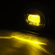 Load image into Gallery viewer, AlphaRex 02-08 Dodge Ram 1500/03-09 Ram 2500/3500 DoubleTap Dual Color LED Proj Fog Lights - Wt/Ambr - Side View