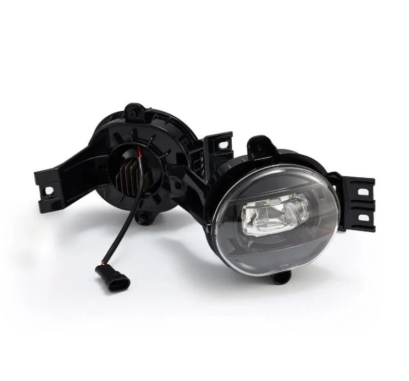 AlphaRex 02-08 Dodge Ram 1500/03-09 Ram 2500/3500 DoubleTap Dual Color LED Proj Fog Lights - Wt/Ambr - Additional View 6