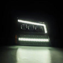 Load image into Gallery viewer, AlphaRex 03-06 Chevy Silverado 1500/2500HD/3500HD/Avalanche Black NOVA LED Proj Headlights - Additional View 5