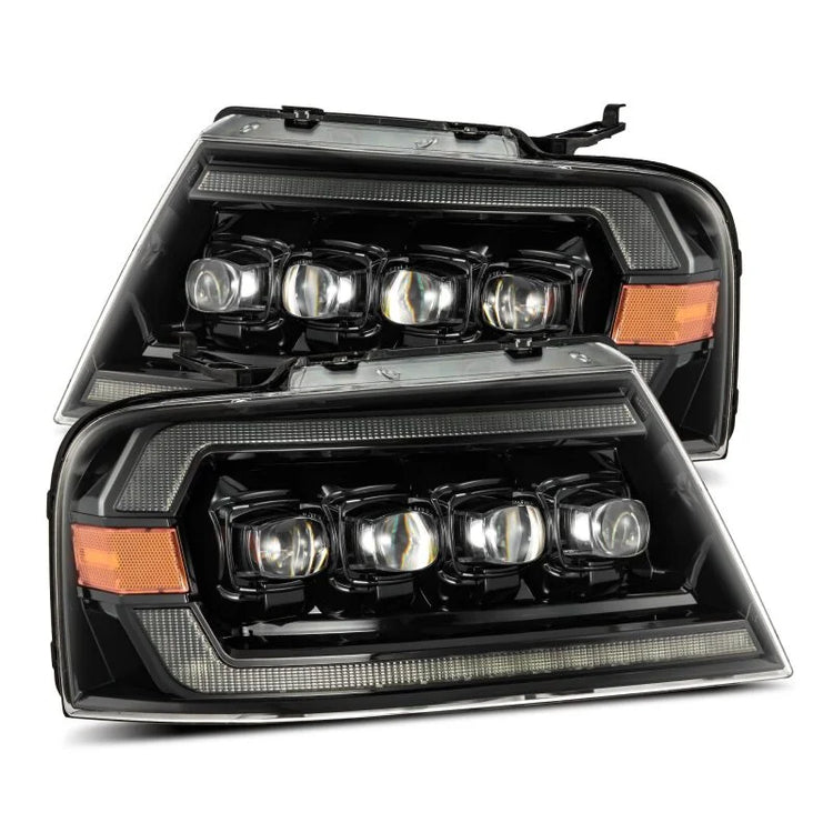 AlphaRex 04-08 Ford F-150 (No 2004 Heritage) NOVA-Series LED Proj HL Chrome w/Actv Light / Seq. Sig - Main Product View