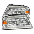 Load image into Gallery viewer, AlphaRex 04-08 Ford F150 / 06-08 Lincoln Mark LT NOVA LED Proj Headlights Chrome w/Activ Light/Seq - Main Product View