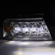 Load image into Gallery viewer, AlphaRex 04-08 Ford F150 / 06-08 Lincoln Mark LT NOVA LED Proj Headlights Chrome w/Activ Light/Seq - Back View