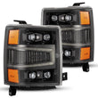 Load image into Gallery viewer, AlphaRex 04-15 Chevy 1500 NOVA-Series LED Proj Headlights Alpha BL w/Activ Light/Seq Signal &amp; SB DRL - Main Product View