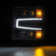 Load image into Gallery viewer, AlphaRex 04-15 Chevy 1500HD NOVA-Series LED Proj Headlights Black w/Activ Light/Seq Signal &amp; SB DRL - Side View