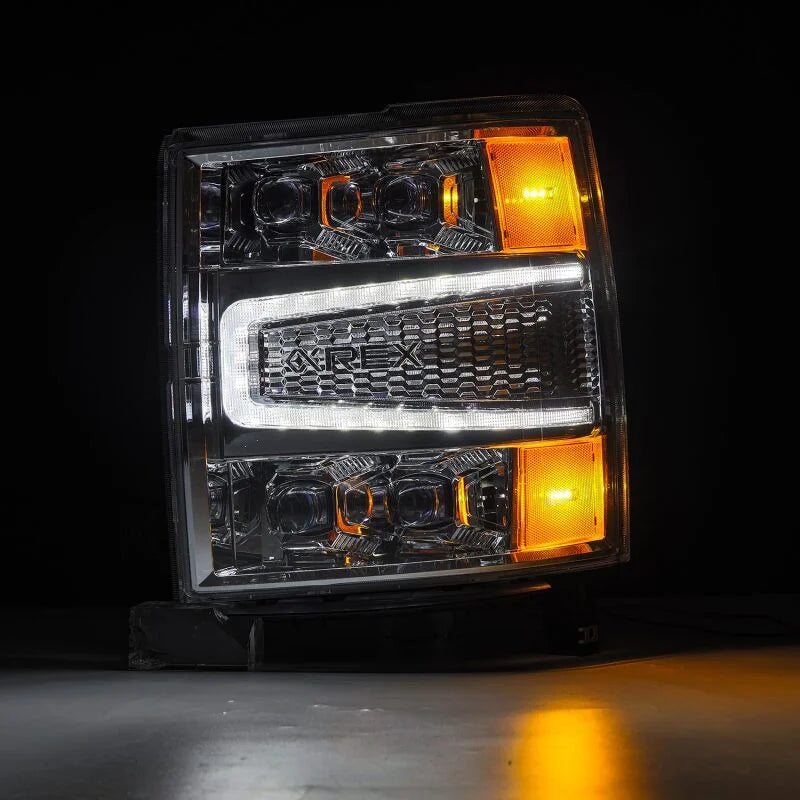 AlphaRex 04-15 Chevy 1500HD NOVA-Series LED Proj Headlights Chrome w/Activ Light/Seq Signal & SB DRL - Additional View 5