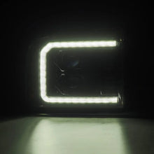 Load image into Gallery viewer, AlphaRex 05-07 Ford F250-550 PRO-Series Projector Headlights Alpha-Black - Back View