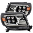 Load image into Gallery viewer, AlphaRex 05-11 Toyota Tacoma NOVA LED Projector Headlights Plank Style Alpha Black w/Activ Light/DRL - Main Product View