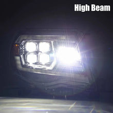 Load image into Gallery viewer, AlphaRex 05-11 Toyota Tacoma NOVA LED Projector Headlights Plank Style Black w/Activation Light/DRL - Side View