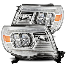 Load image into Gallery viewer, AlphaRex 05-11 Toyota Tacoma NOVA LED Projector Headlights Plank Style Chrome w/Activation Light/DRL - Main Product View