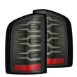 Load image into Gallery viewer, AlphaRex 07-13 Chevrolet Silverado 1500 (Ex. Hybrid Models) LUXX-Series LED Tail Lights Alpha-Black - Main Product View