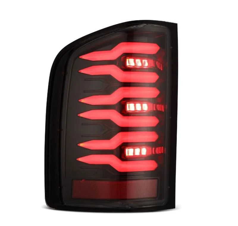 AlphaRex 07-13 Chevrolet Silverado 1500 (Ex. Hybrid Models) LUXX-Series LED Tail Lights Alpha-Black - Additional View 7