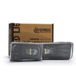 Load image into Gallery viewer, AlphaRex 07-13 Chevrolet Silverado/04-17 Tahoe DoubleTap Dual Color LED Proj Fog Lights - Wt/Ambr - Main Product View