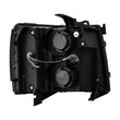 Load image into Gallery viewer, AlphaRex 07-13 Chevy 1500 LUXX LED Proj Headlights Plank Style Jet Blk w/ Activ Light/Seq Signal/DRL - Side View