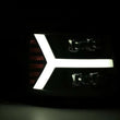 Load image into Gallery viewer, AlphaRex 07-13 Chevy 1500HD NOVA LED Proj Headlights Plank Style Matte Blk w/Activ Light/Seq Signal - Installation View