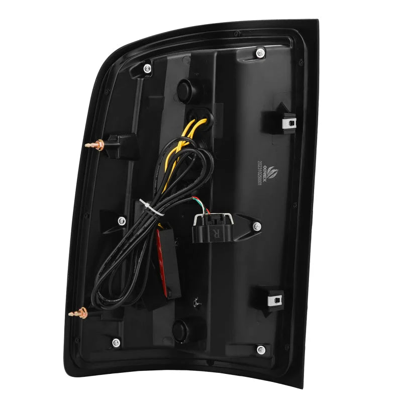 AlphaRex 07-13 GMC Sierra 1500/07-14 2500/3500HD (No Classic/Dually) Luxx-Series LED Tail Lights Blk - Back View