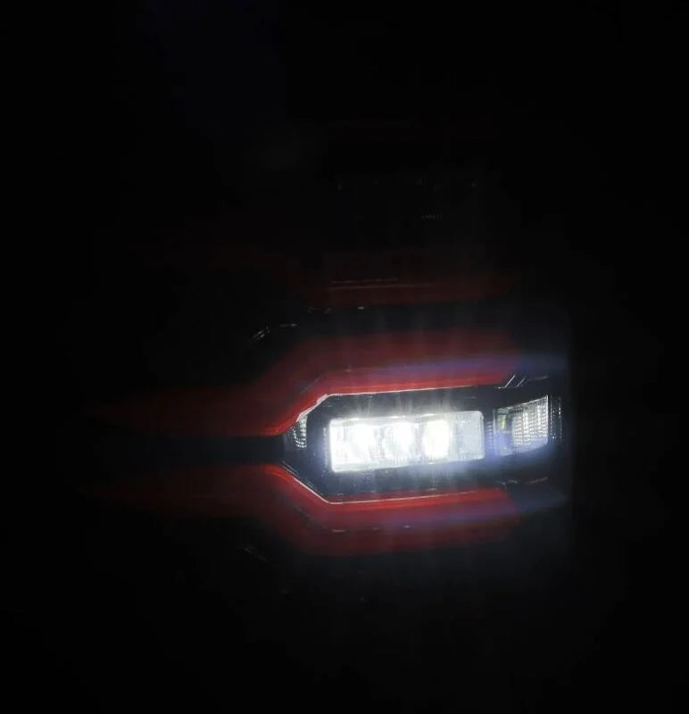 AlphaRex 07-13 GMC Sierra 1500/07-14 2500/3500HD (No Clsc/Dually) Luxx-Series LED Tail Lghts Blk Red - Additional View 6