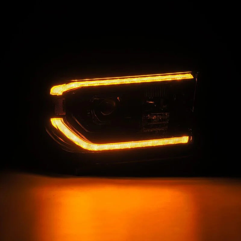 AlphaRex 07-13 Toyota Tundra / 08-17 Sequoia LUXX LED Proj HL Alpha-Blk w/Actv Light Seq. Sig + DRL - Additional View 5