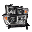 Load image into Gallery viewer, AlphaRex 07-13 Toyota Tundra / 08-17 Sequoia LUXX LED Proj HL Chrome w/Actv Light / Seq. Sig + DRL - Main Product View