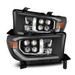 Load image into Gallery viewer, AlphaRex 07-13 Toyota Tundra / 08-17 Sequoia NOVA LED Proj HL Black w/Actv Light Seq. Sig + DRL - Main Product View