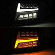 Load image into Gallery viewer, AlphaRex 07-13 Toyota Tundra / 08-17 Sequoia PRO-Series Projector Headlights Chrome w/Seq. Sig. + DR - Back View