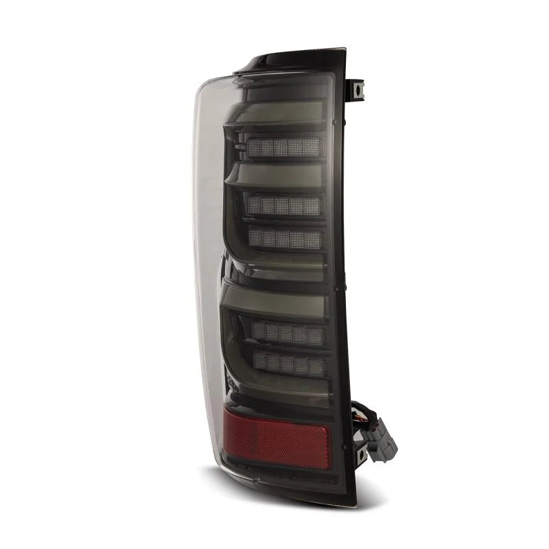 AlphaRex 07-13 Toyota Tundra LUXX-Series LED Tail Lights Alpha-Black - Back View