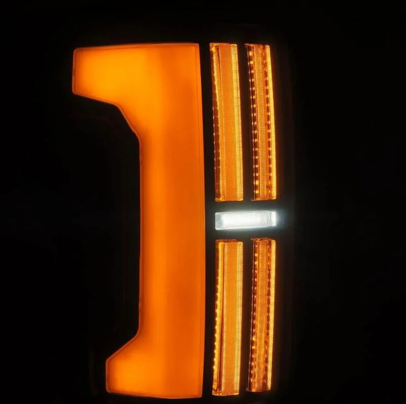 AlphaRex 07-13 Toyota Tundra Nova-Series LED Tail Lights - Black - Back View