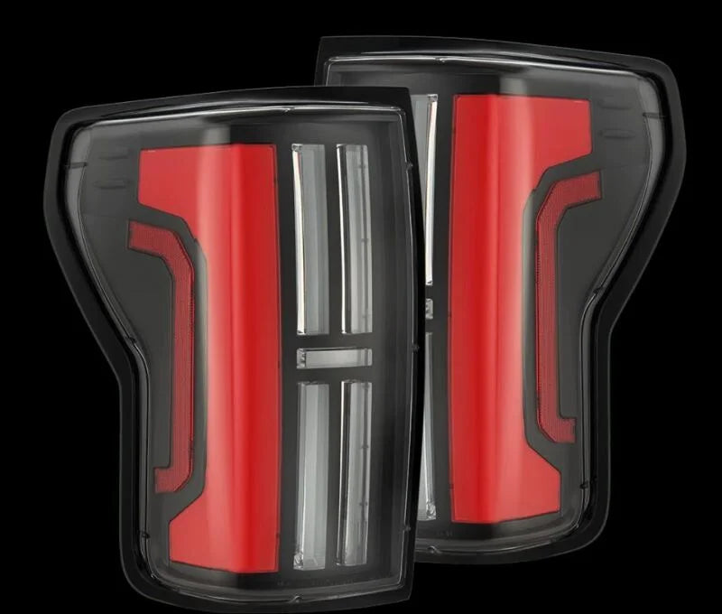 AlphaRex 07-13 Toyota Tundra Nova-Series LED Tail Lights - Black Red - Main Product View