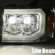 Load image into Gallery viewer, AlphaRex 07-14 GMC 2500HD NOVA LED Proj Headlight Plank Style Matte Blk w/Activ Light/Seq Signal/DRL - Side View