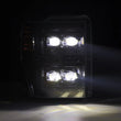 Load image into Gallery viewer, AlphaRex 08-10 Ford F250-550 NOVA-Series LED Projector Headlights Alpha-Blk w/Activ Light/Seq Signal - Side View